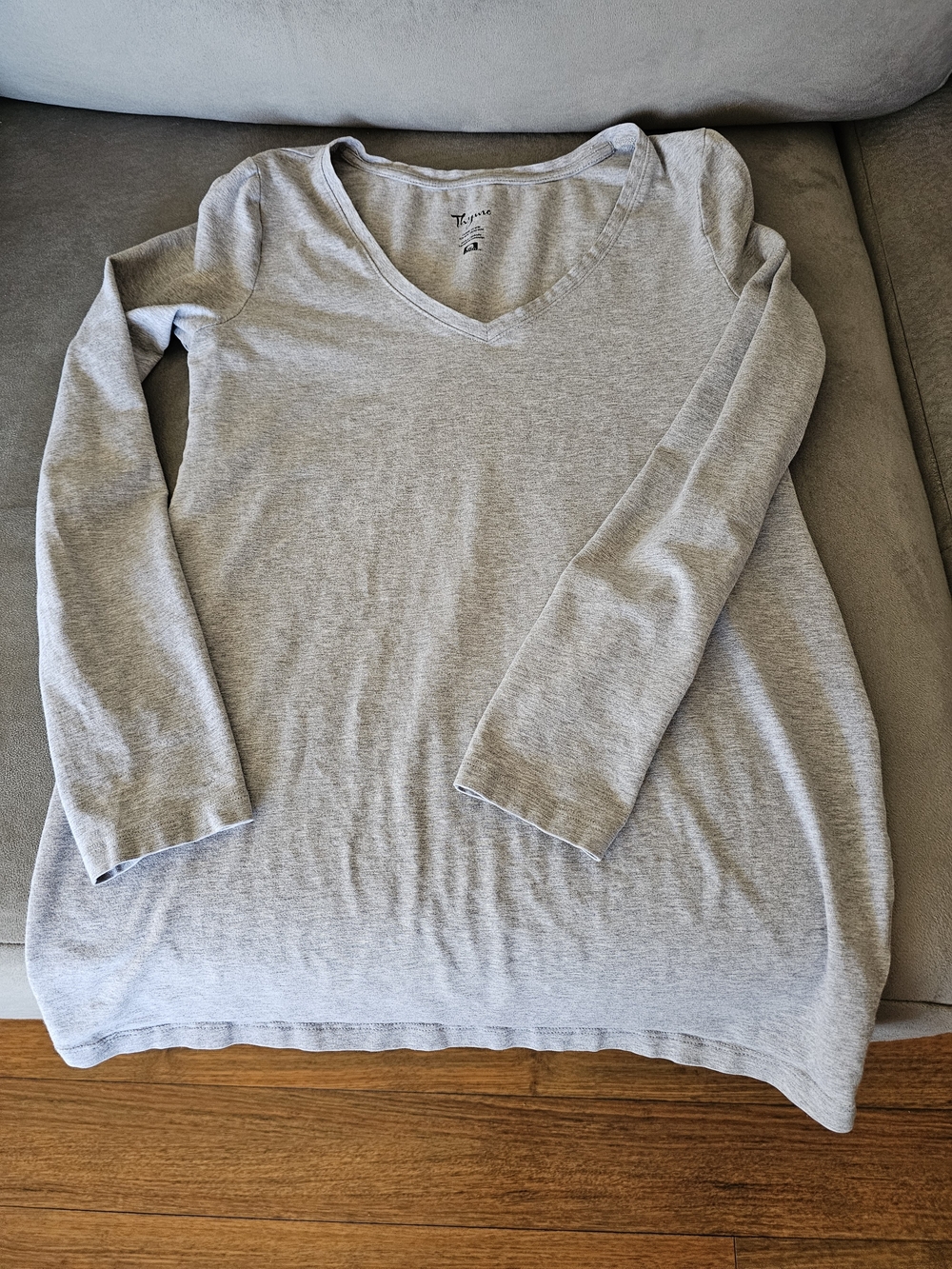 Thyme Light Gray Tee